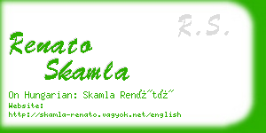 renato skamla business card